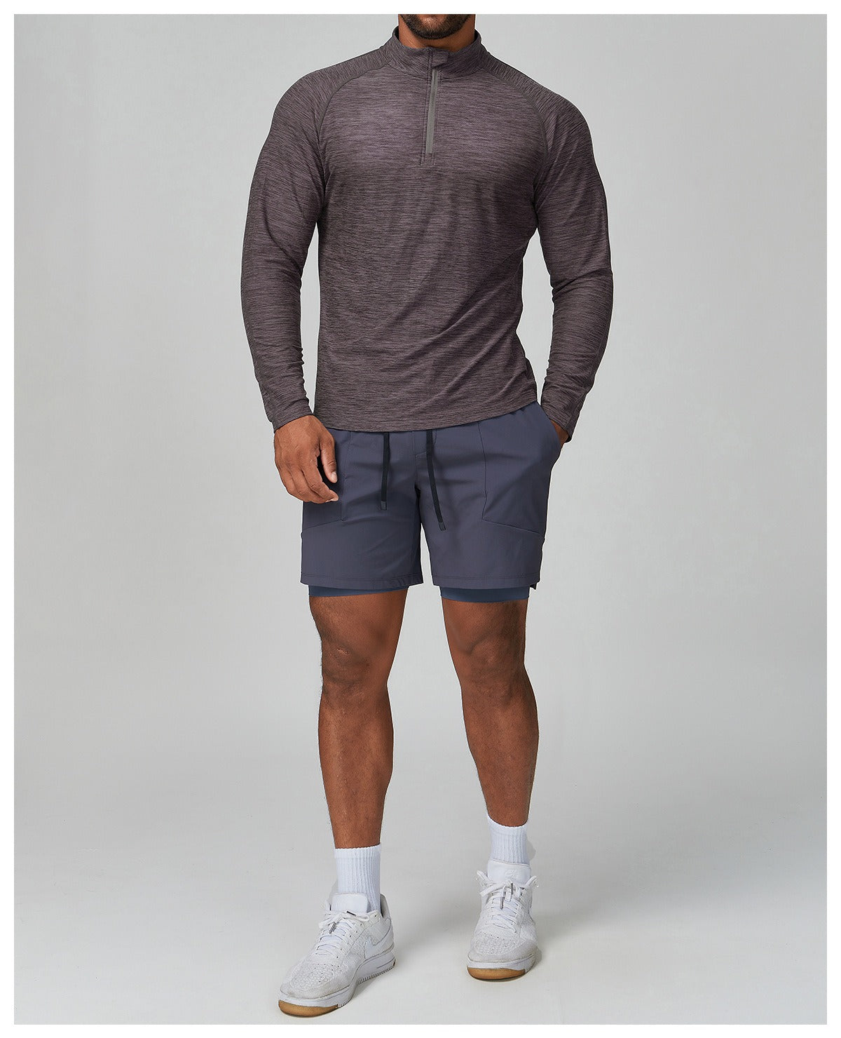 Men’s Long Sleeve Slim Fit Training Performance Shirt