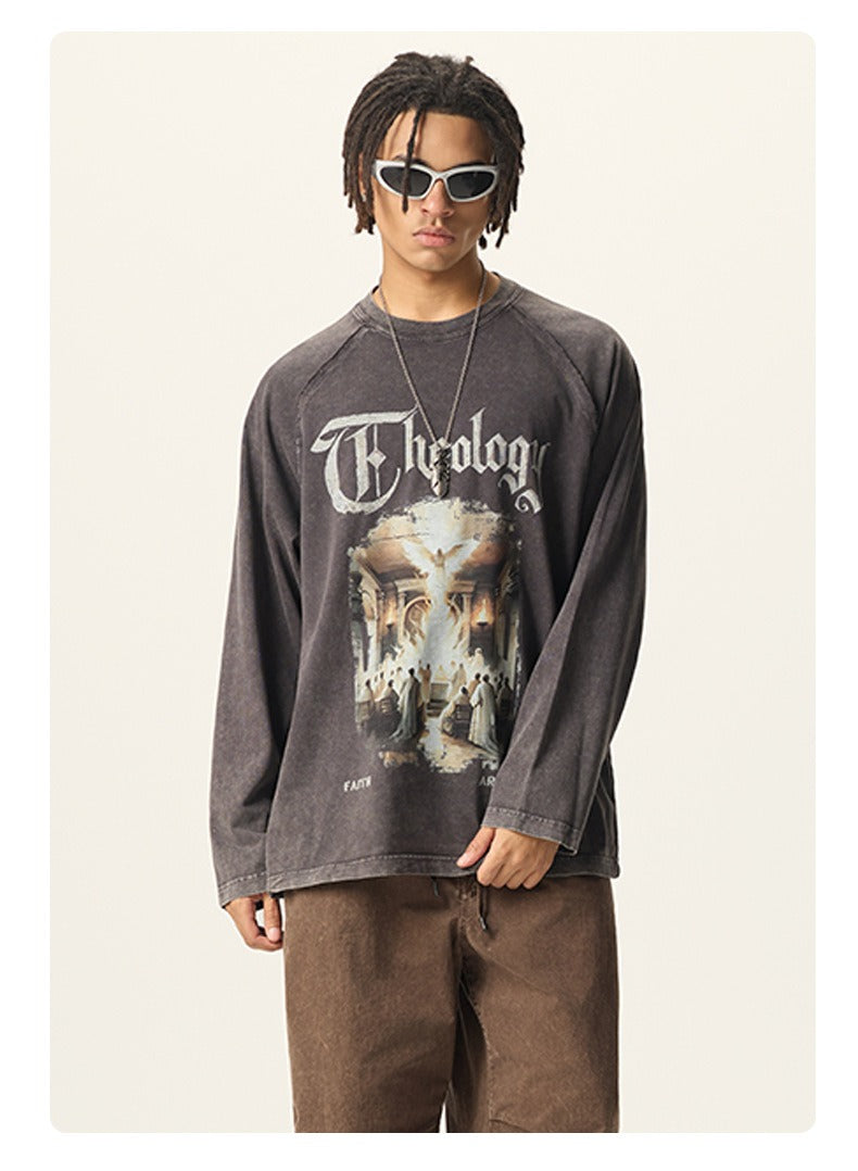 Cathedral Graphic Washed Long Sleeve Tee
