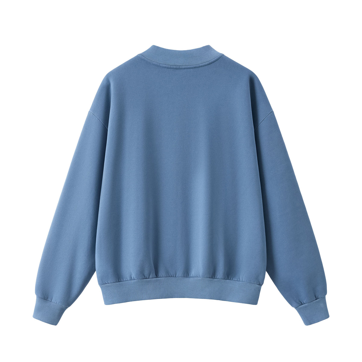 Washed Half-Zip Relaxed Crewneck Sweatshirt