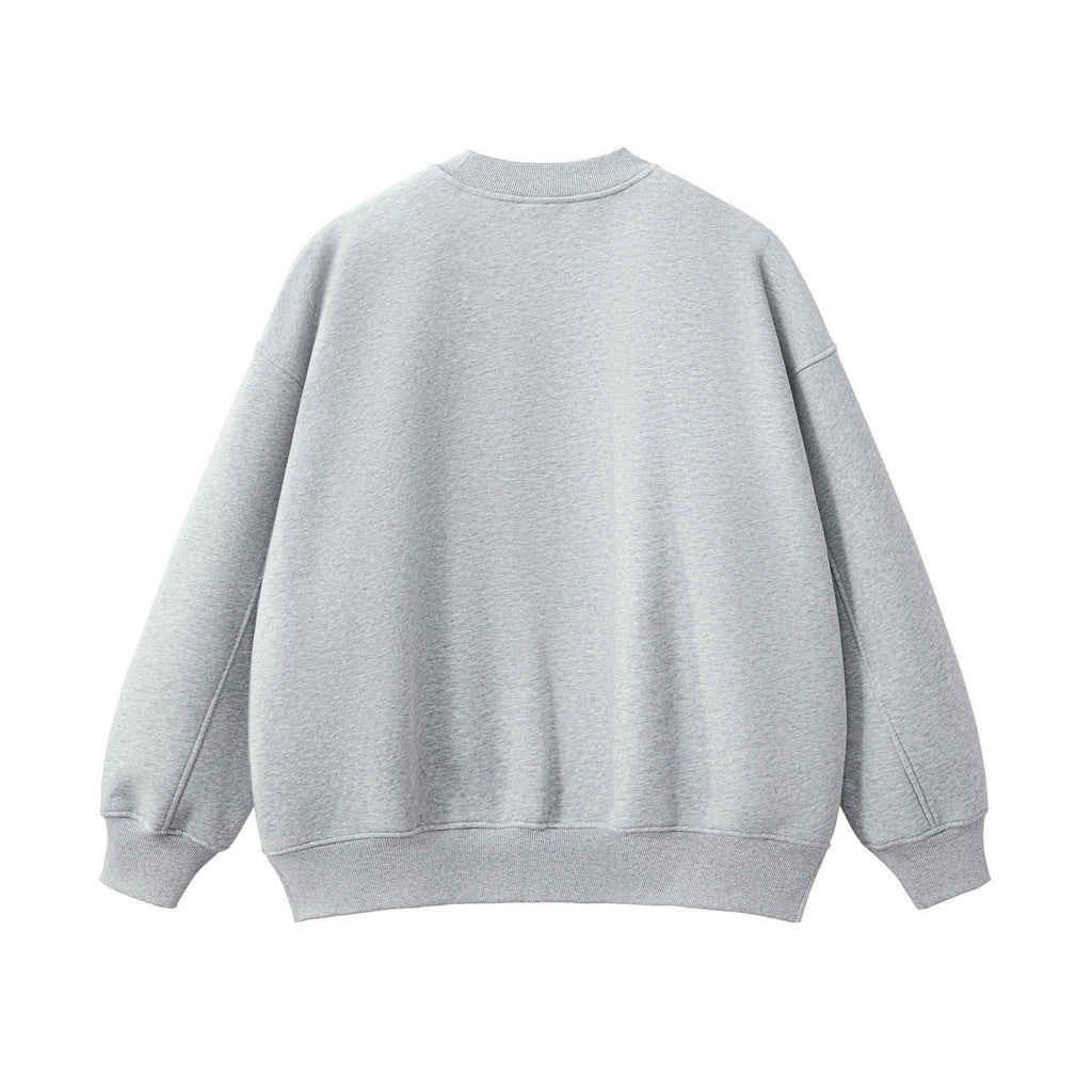 Side Split Relaxed Crewneck Sweatshirt