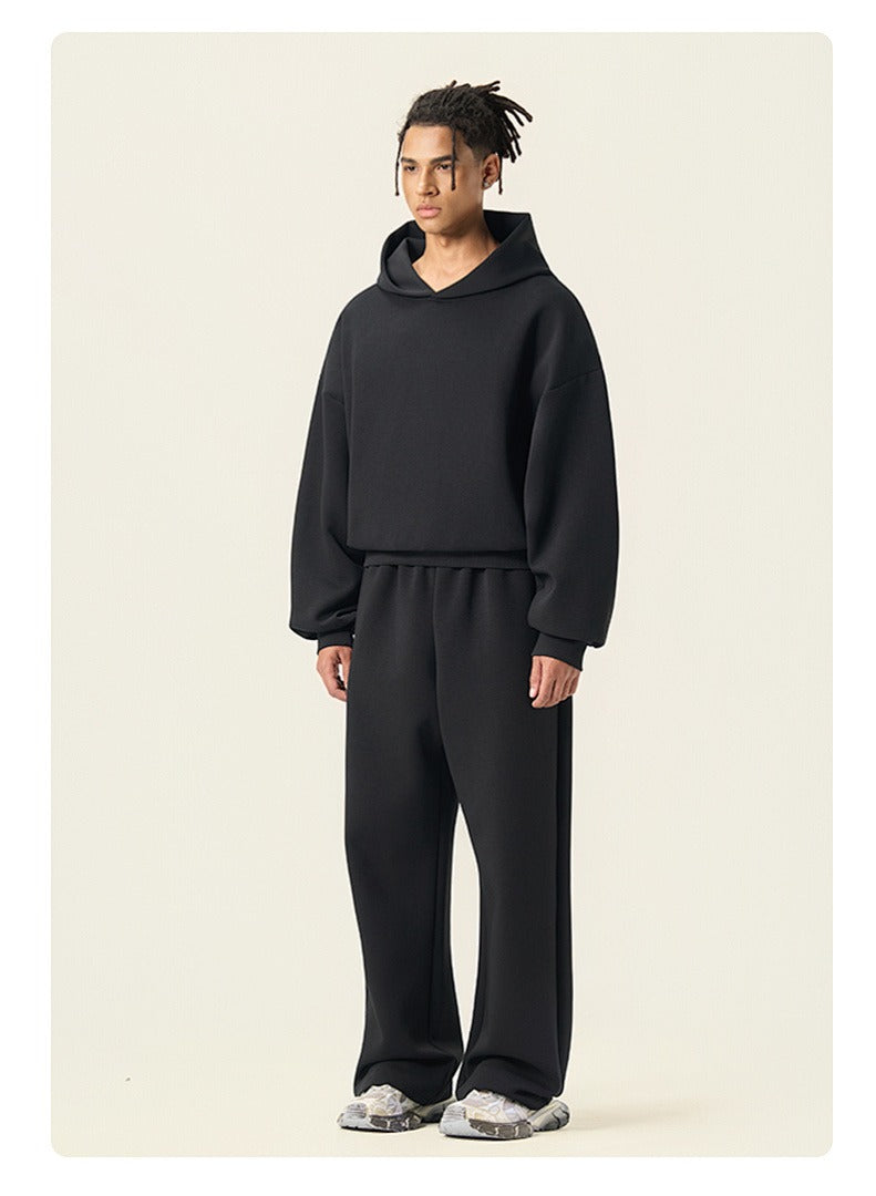 Boxy Drop Shoulder Pullover Hoodie
