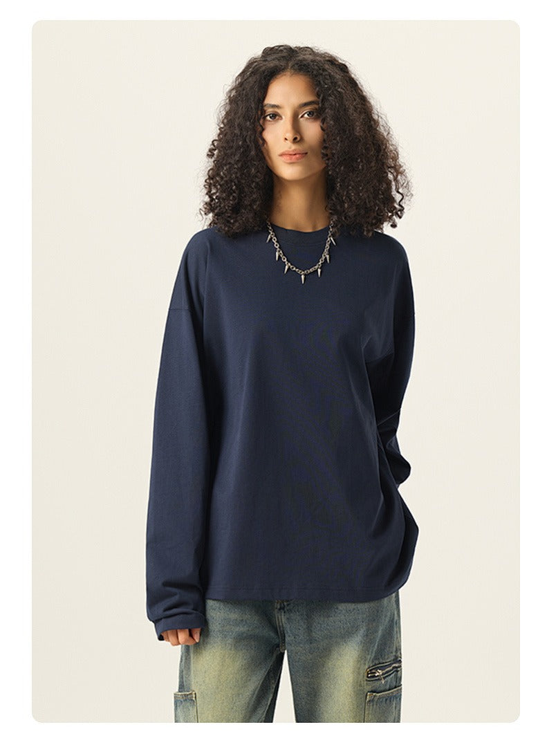 Relaxed Drop Shoulder Long Sleeve Tee