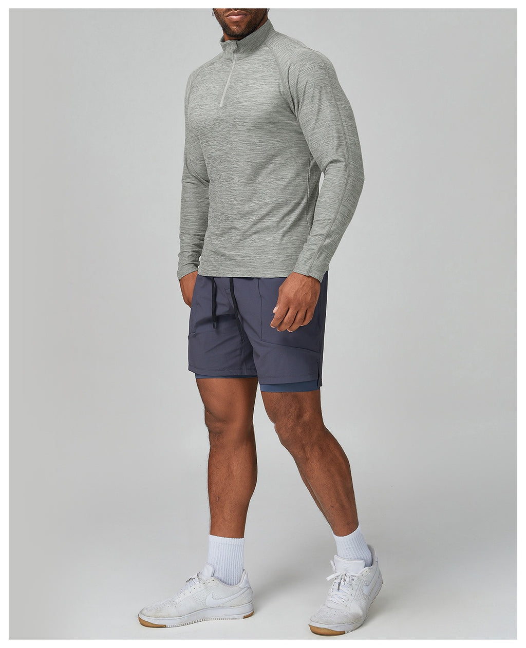 Men’s Long Sleeve Slim Fit Training Performance Shirt