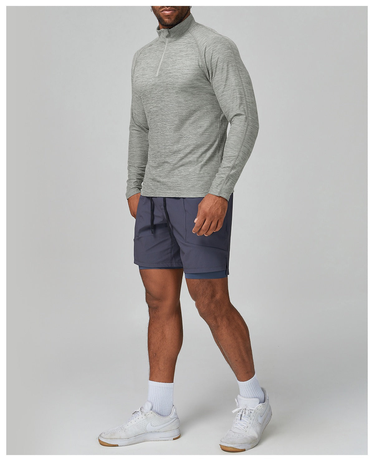 Men’s Long Sleeve Slim Fit Training Performance Shirt