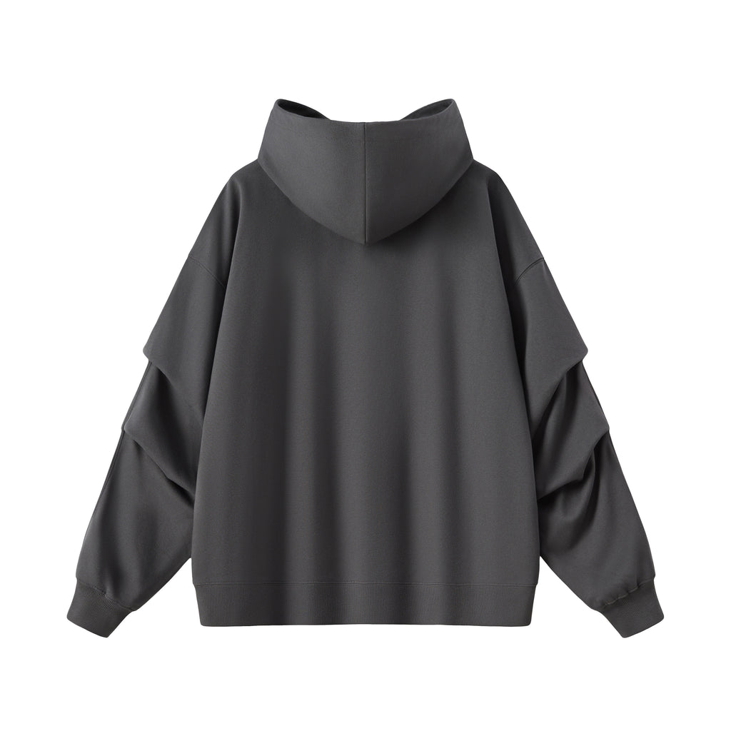 Panel Sleeve Heavyweight Pullover Hoodie