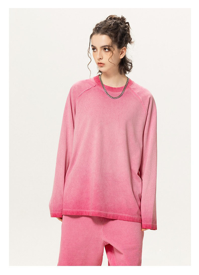 Washed Raglan Long Sleeve Tee