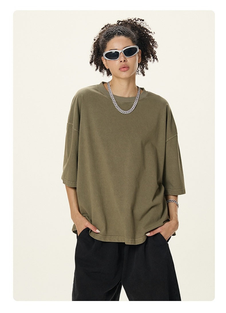 Washed Boxy Cotton T-Shirt