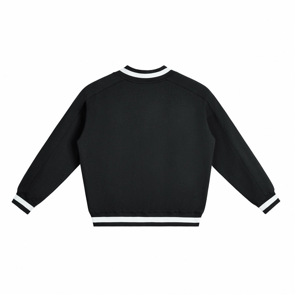 Varsity V-Neck Boxy Sweatshirt