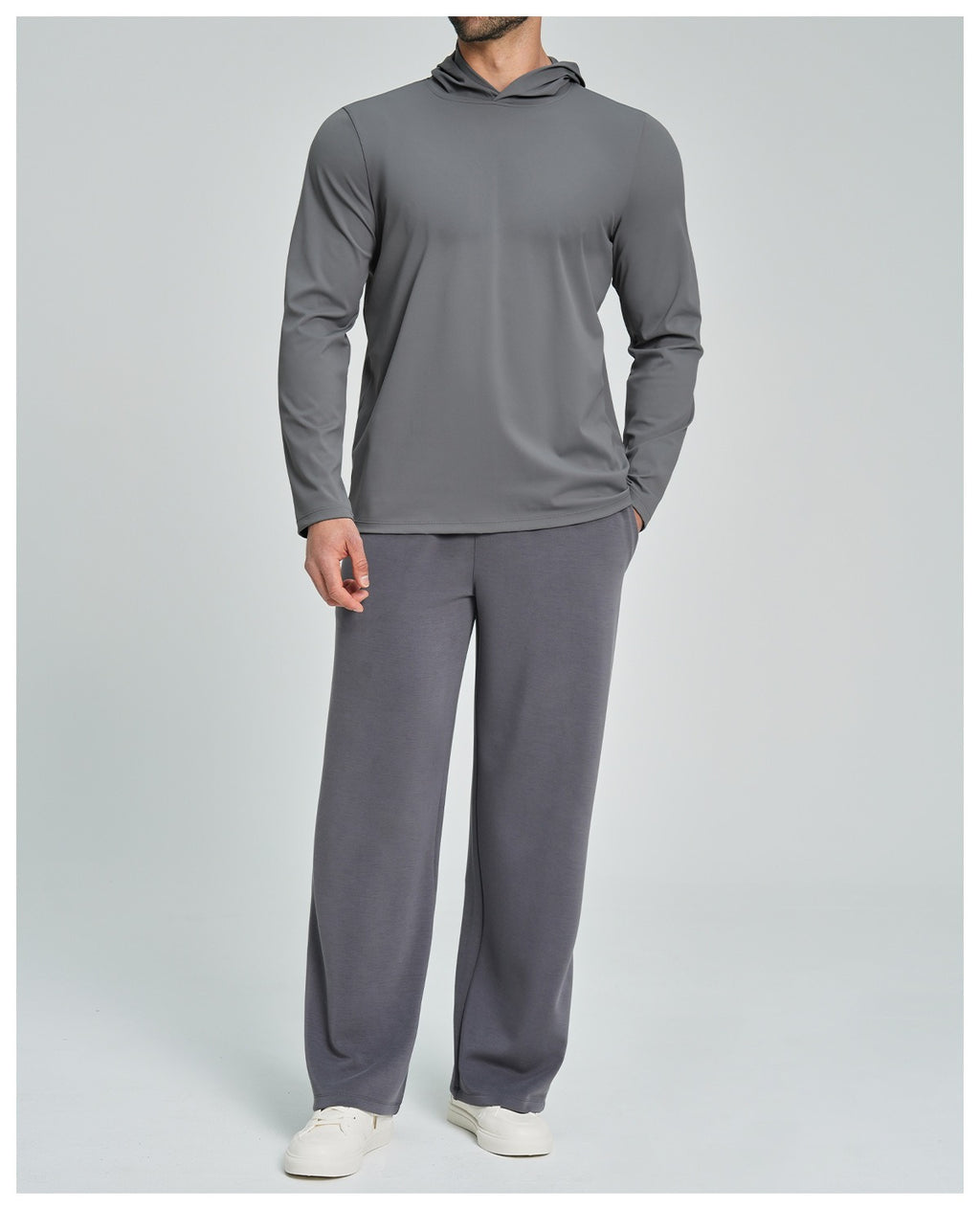 Men’s Casual Hooded Long Sleeve Top