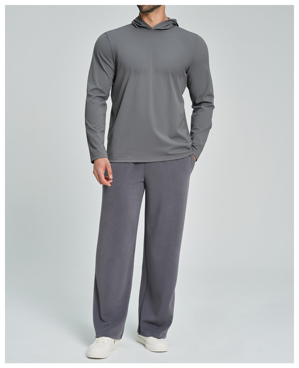 Men’s Casual Hooded Long Sleeve Top