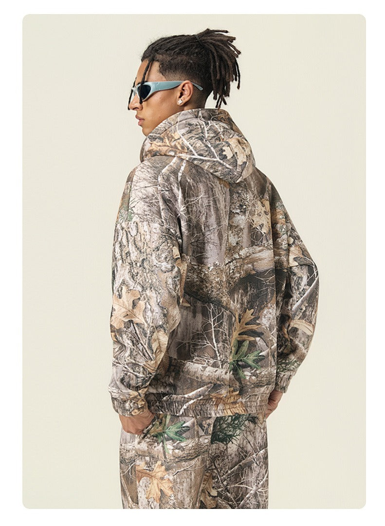 Woodland Camo Fleece Hoodie