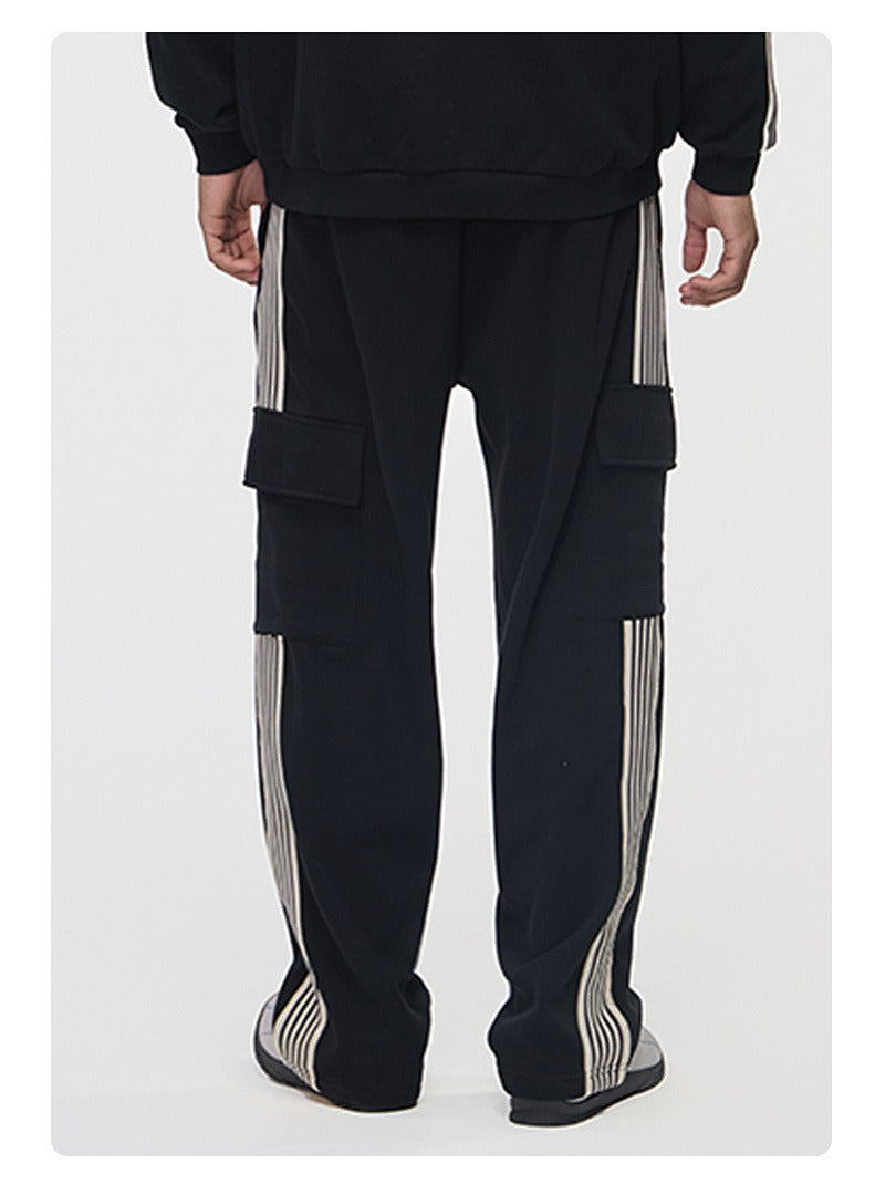 Side Stripe Cargo Sweatpants