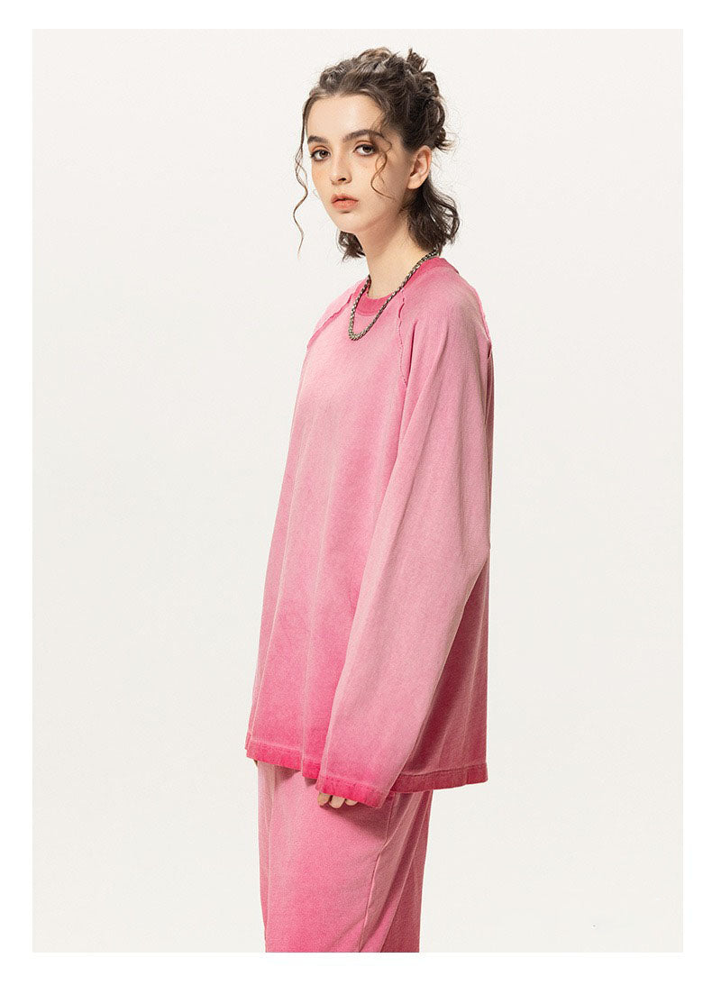 Washed Raglan Long Sleeve Tee