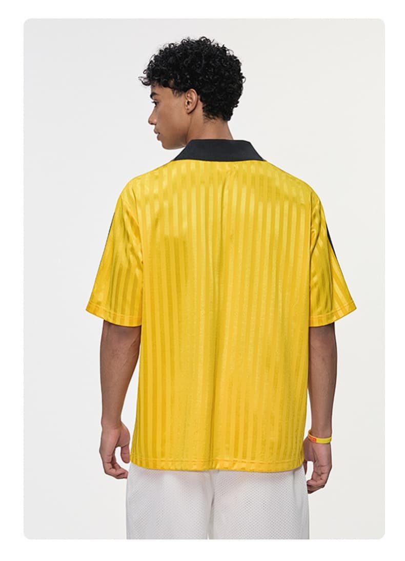 Retro Contrast Trim Sports T-Shirt