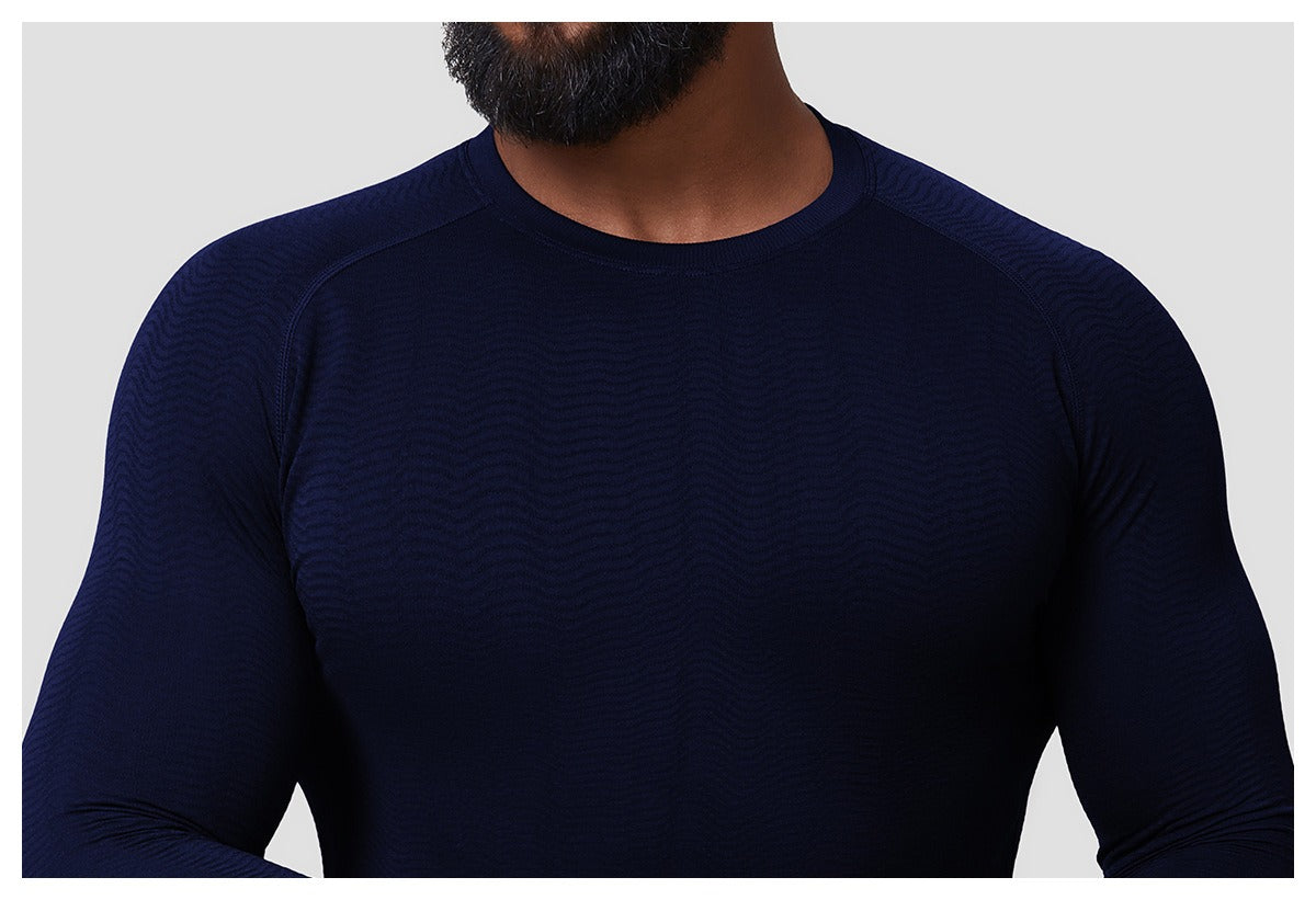 Men’s Slim Fit Seamless Training Long Sleeve Shirt