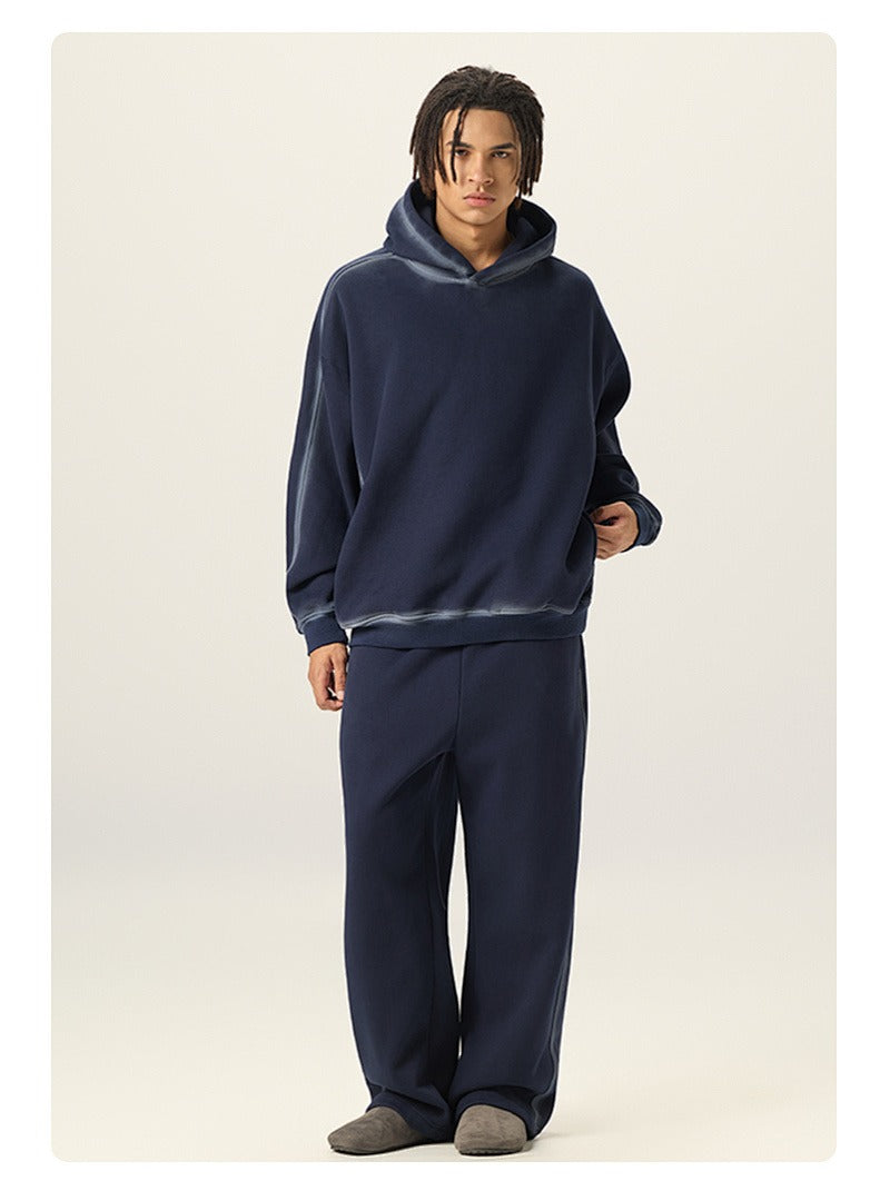 Washed Fleece Pullover Hoodie