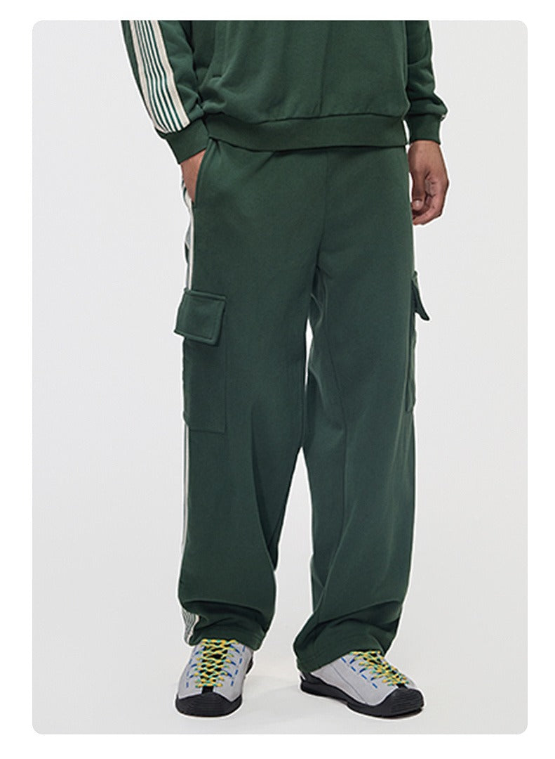 Side Stripe Cargo Sweatpants