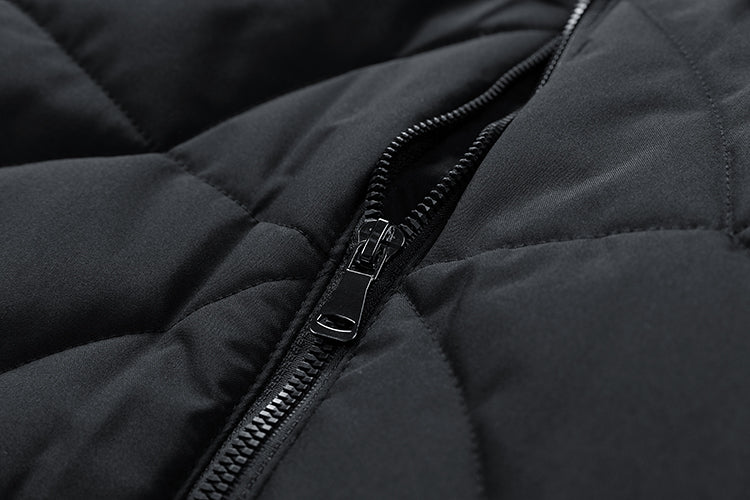 Men's Fleece-Lined Plaid Padded Jacket