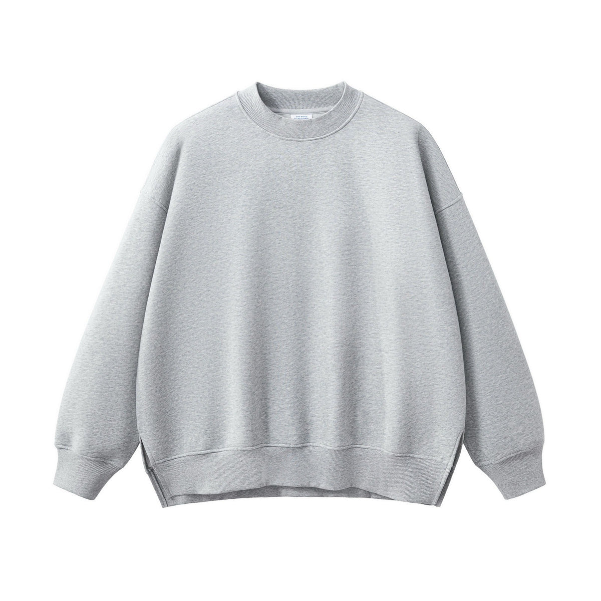Side Split Relaxed Crewneck Sweatshirt