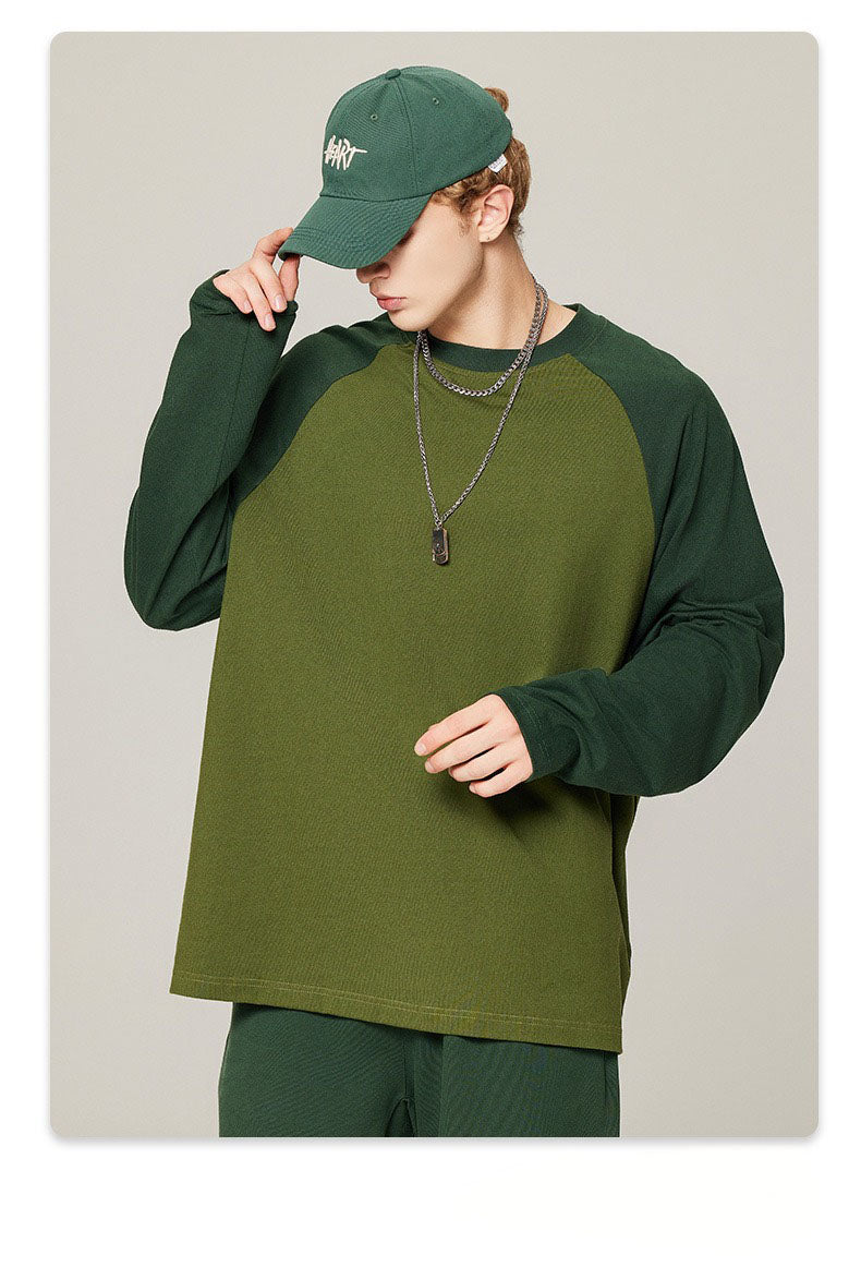 Contrast Raglan Long Sleeve Tee