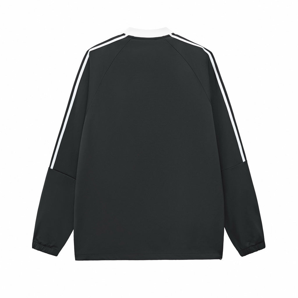 Varsity Panel V-Neck Long Sleeve Tee