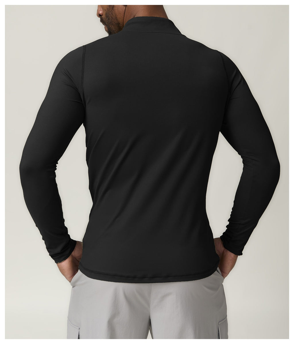 Men’s Zip Neck Long Sleeve Training Pullover