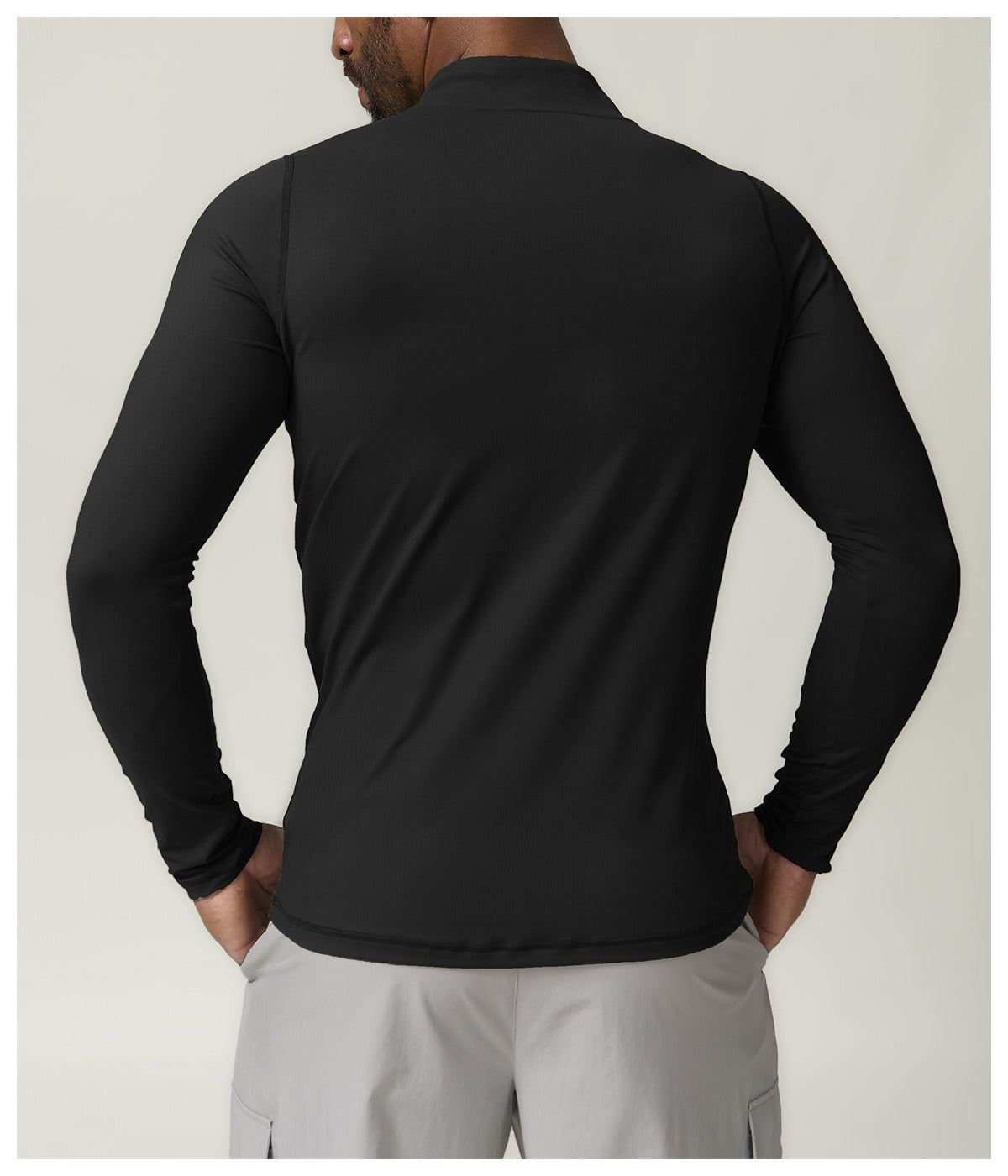 Men’s Zip Neck Long Sleeve Training Pullover
