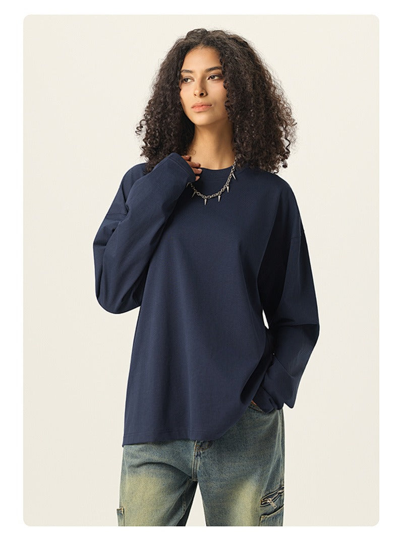 Relaxed Drop Shoulder Long Sleeve Tee