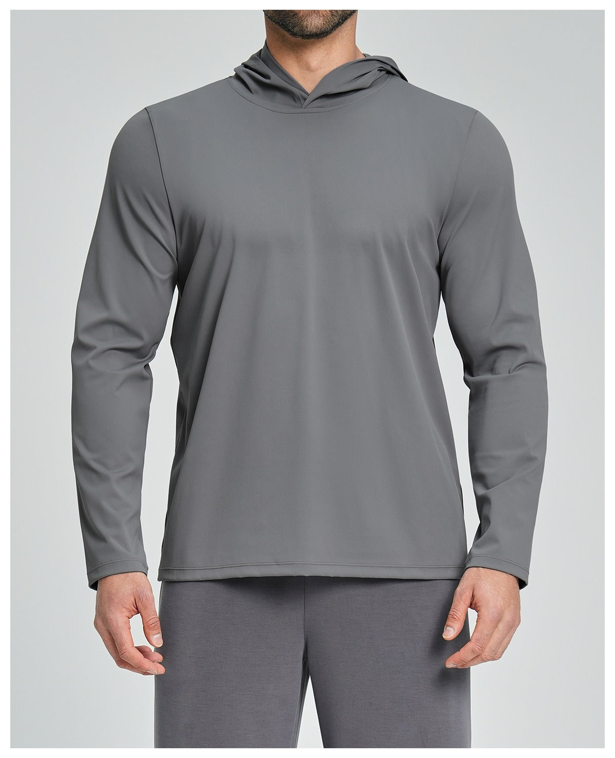 Men’s Casual Hooded Long Sleeve Top