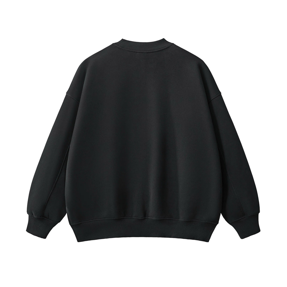 Side Split Relaxed Crewneck Sweatshirt
