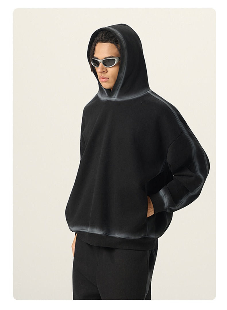 Washed Fleece Pullover Hoodie