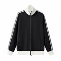 Contrast Stripe Full-Zip Track Sweatshirt