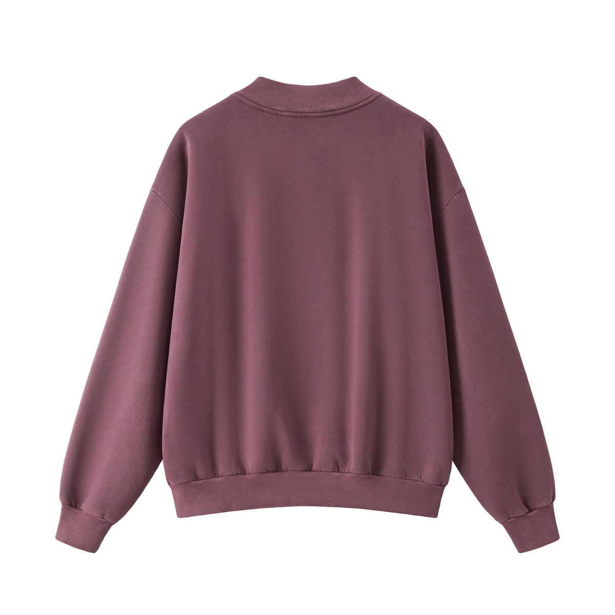 Washed Half-Zip Relaxed Crewneck Sweatshirt