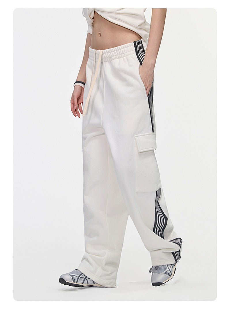 Side Stripe Cargo Sweatpants