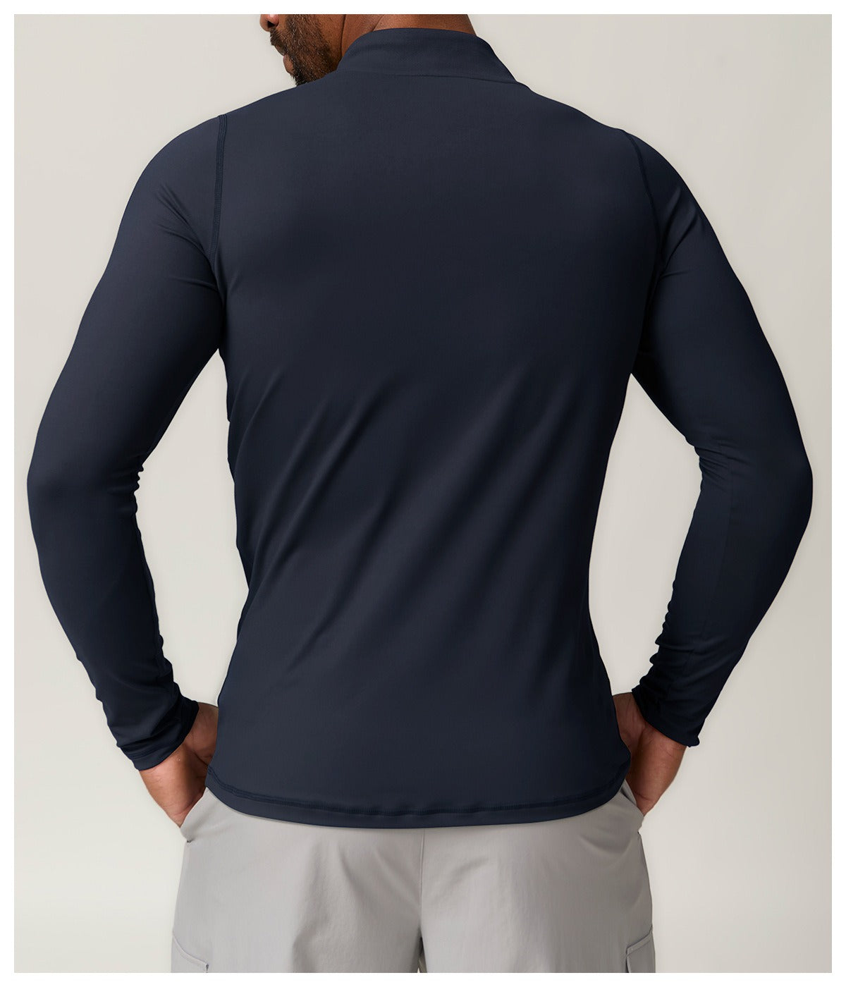Men’s Zip Neck Long Sleeve Training Pullover