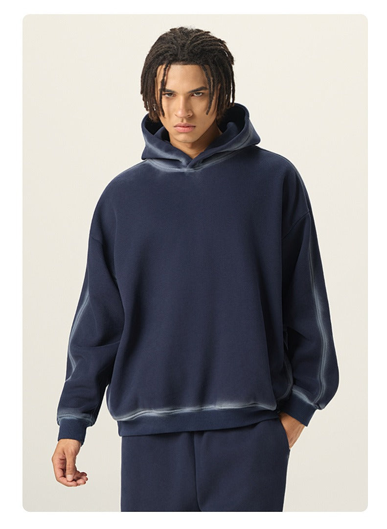 Washed Fleece Pullover Hoodie