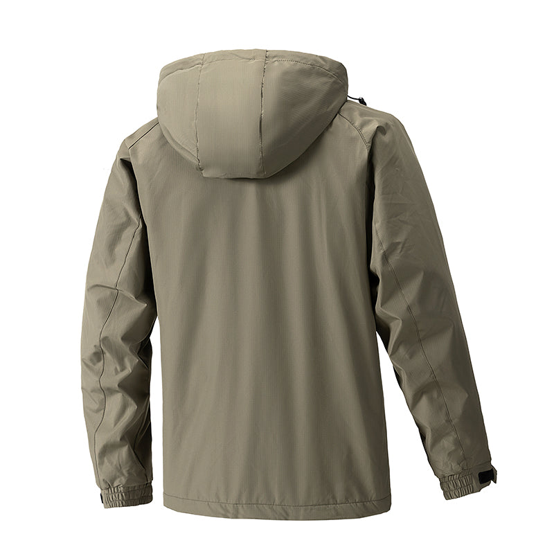 Men's Hooded Outdoor Windbreaker Jacket