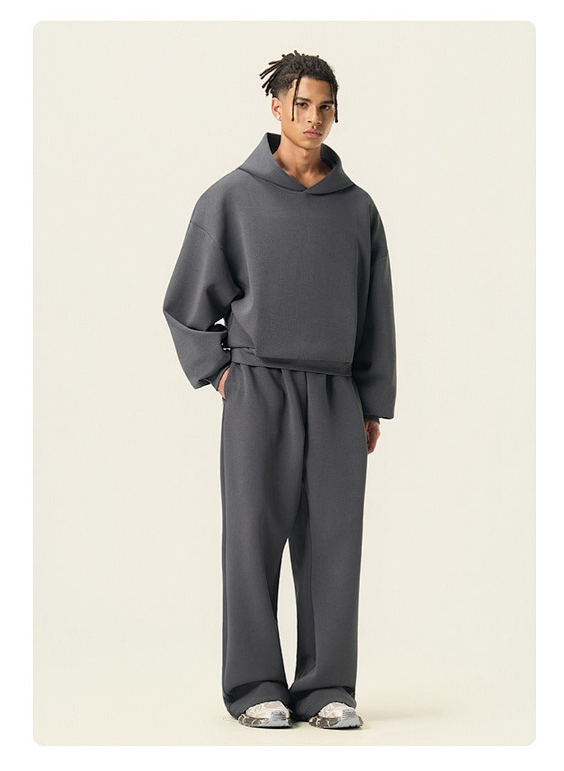 Boxy Drop Shoulder Pullover Hoodie
