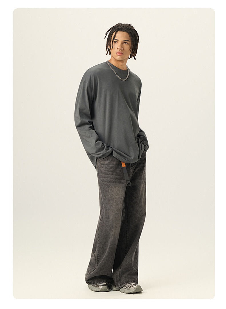 Relaxed Drop Shoulder Long Sleeve Tee