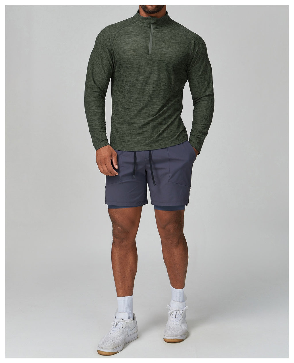 Men’s Long Sleeve Slim Fit Training Performance Shirt