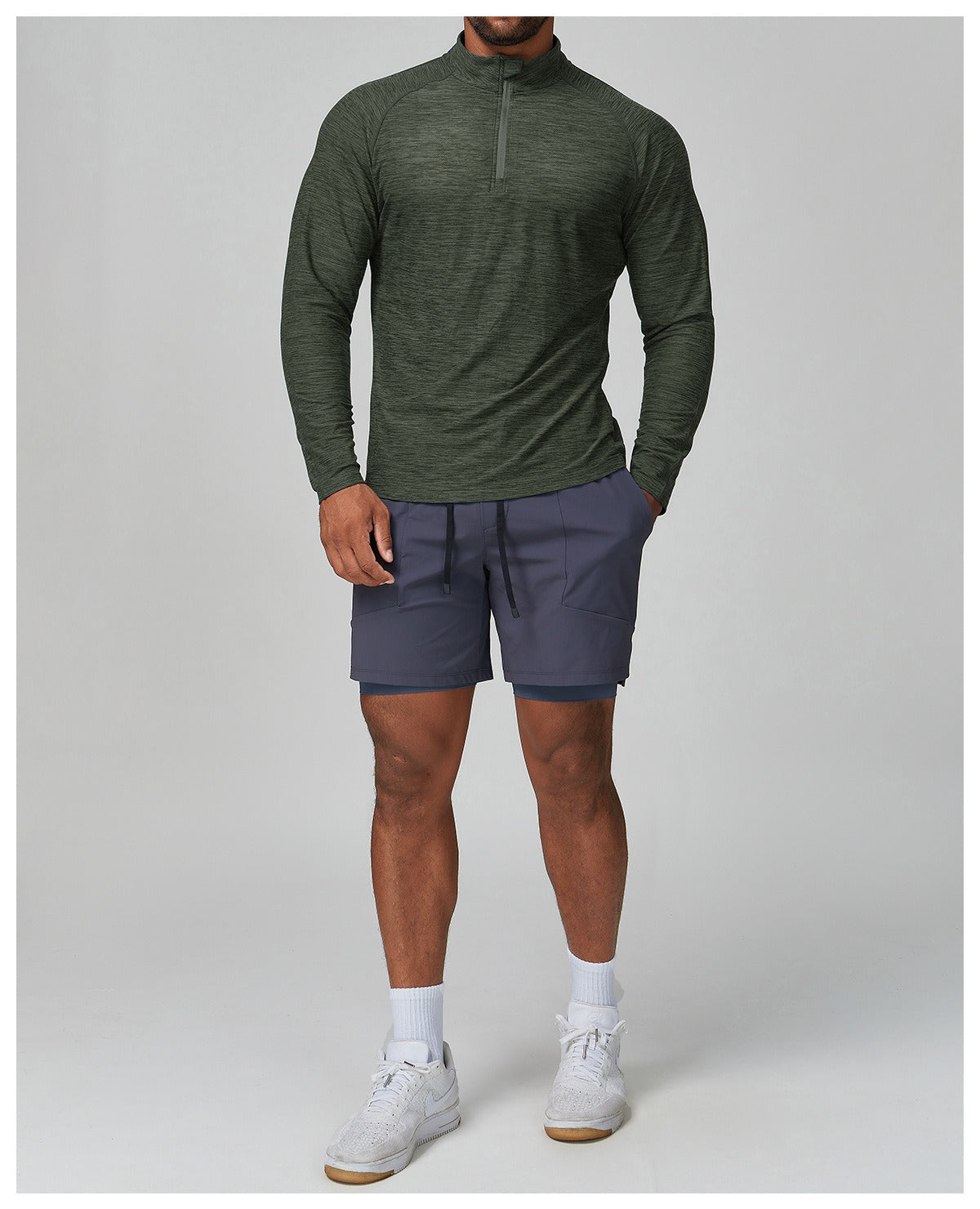 Men’s Long Sleeve Slim Fit Training Performance Shirt