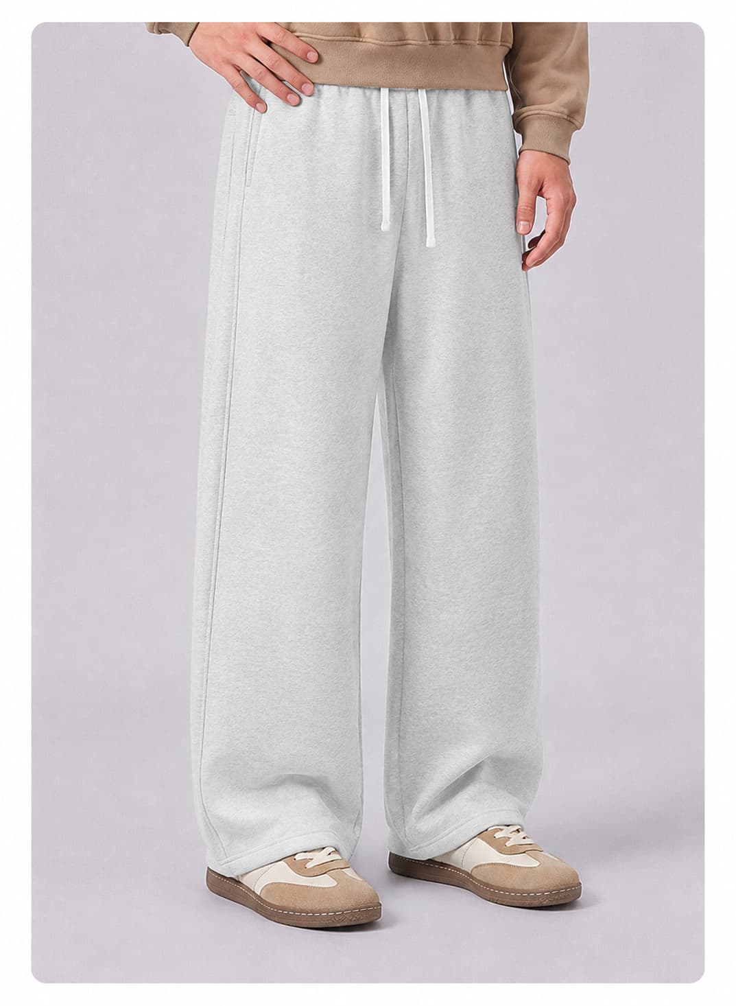 Barrel Leg Fleece Sweatpants