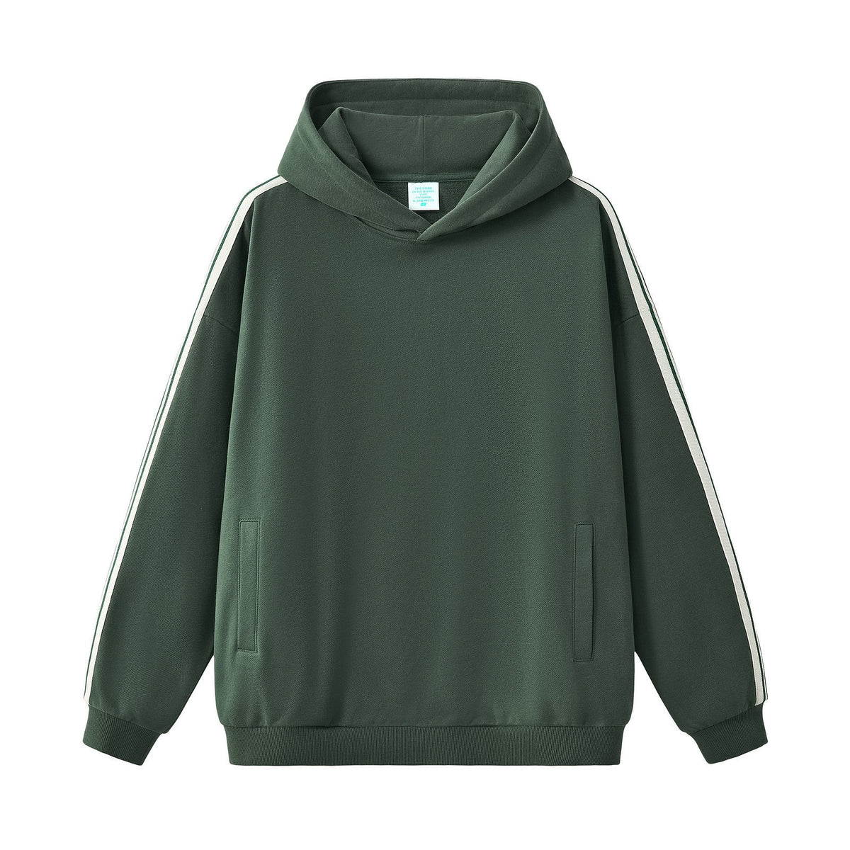 Side Stripe Fleece Pullover Hoodie