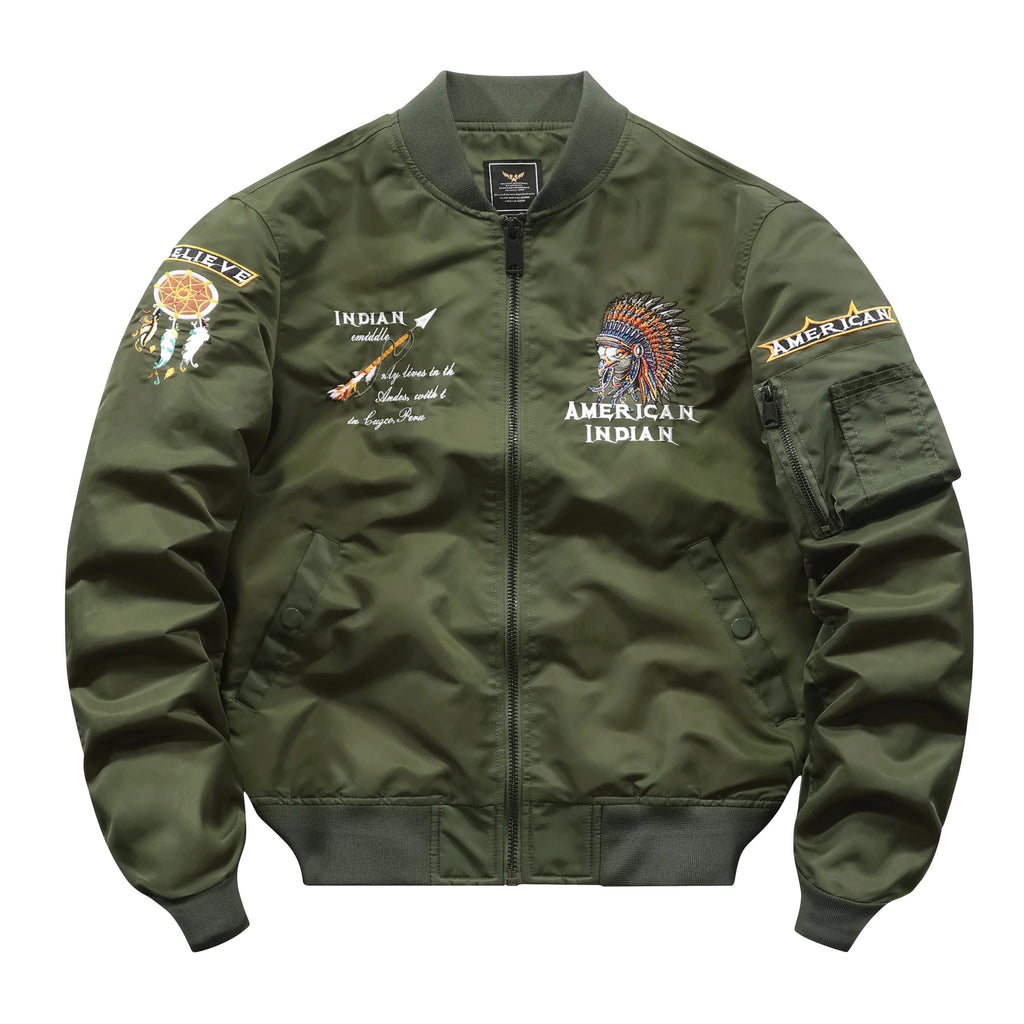 Refined Casual Bomber Jacket
