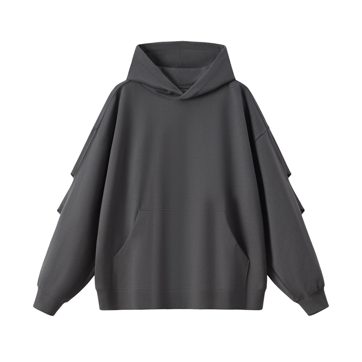 Panel Sleeve Heavyweight Pullover Hoodie