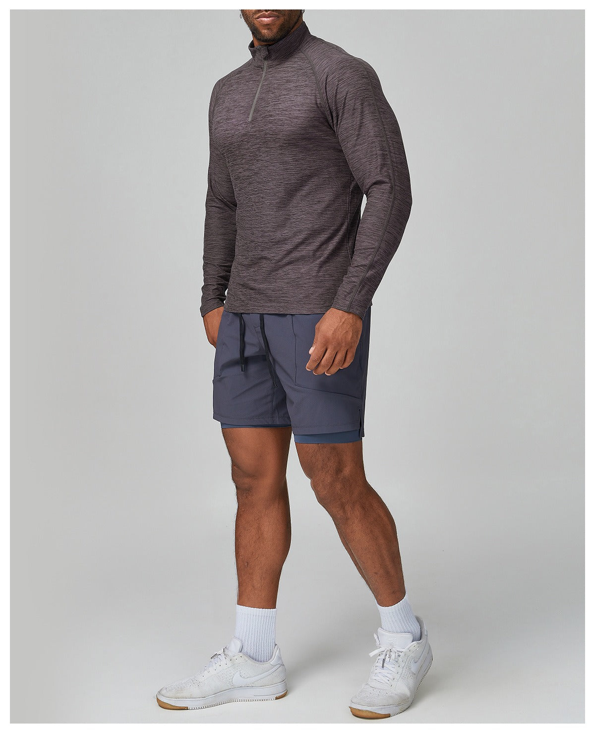 Men’s Long Sleeve Slim Fit Training Performance Shirt