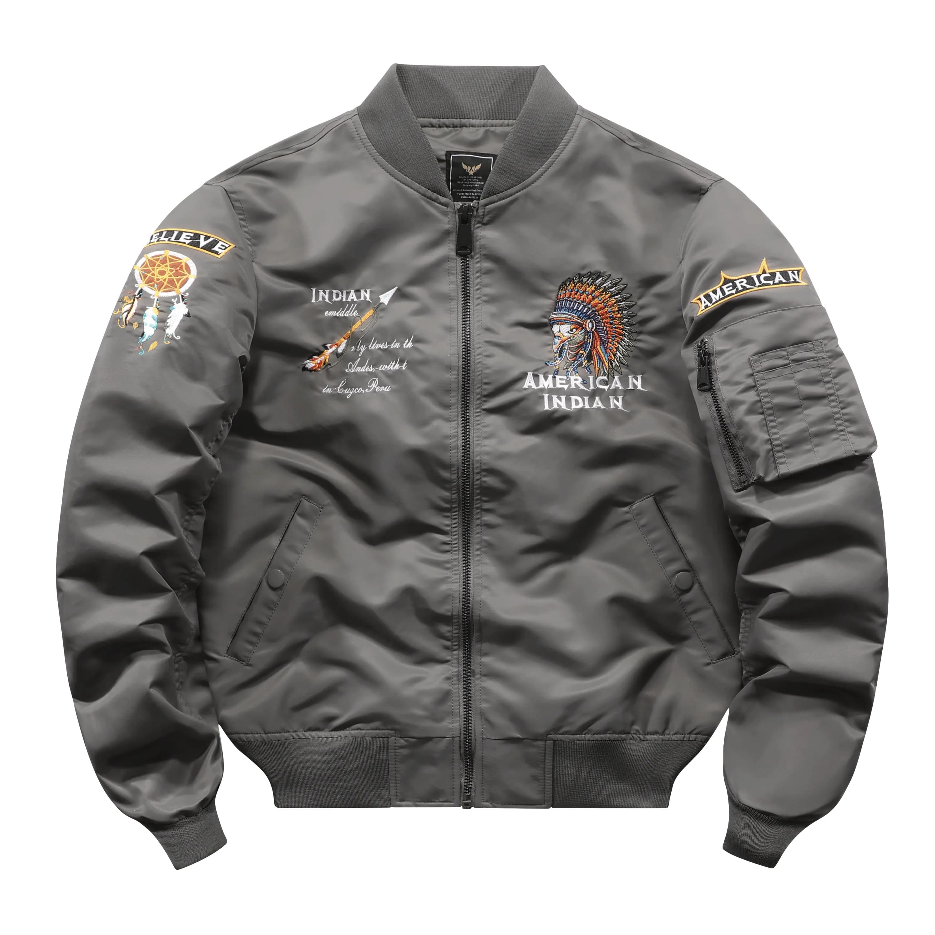 Refined Casual Bomber Jacket