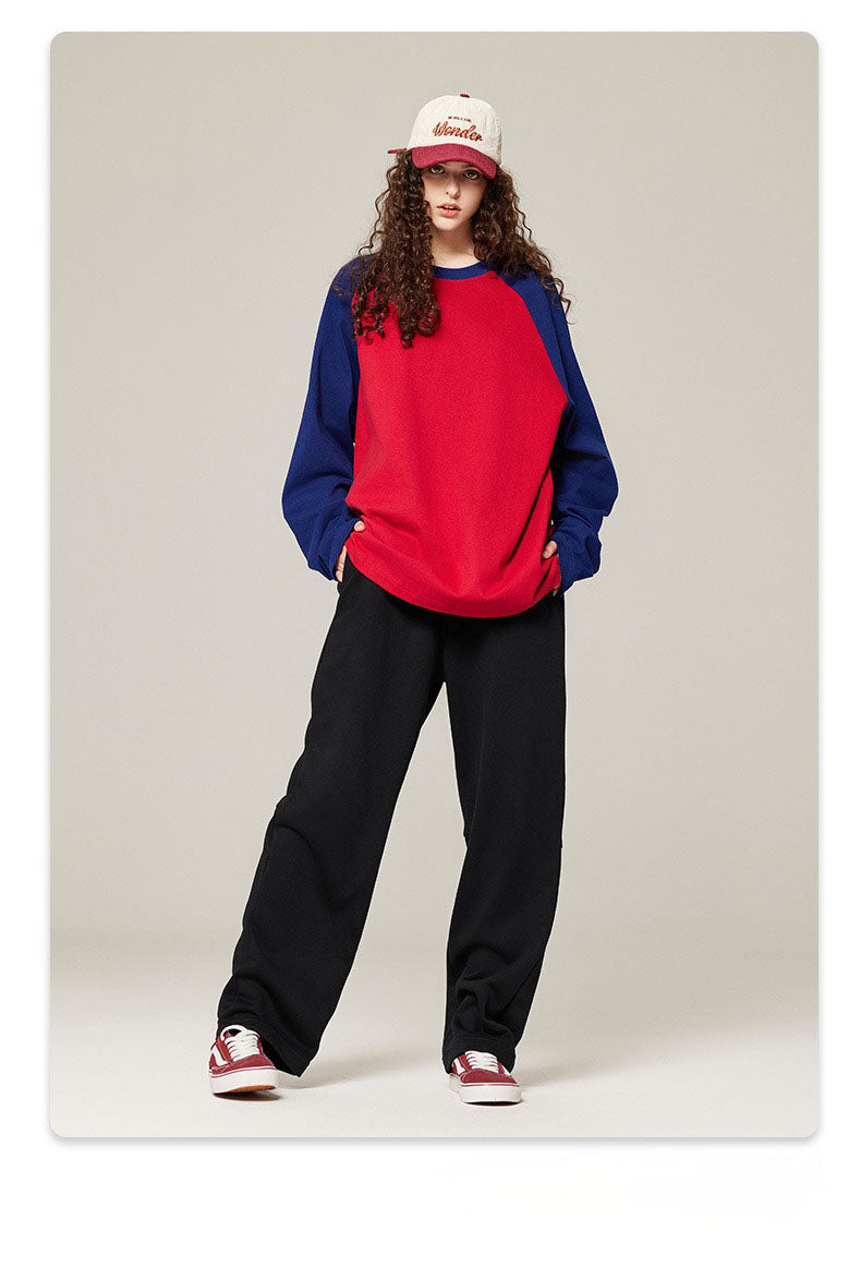 Contrast Raglan Long Sleeve Tee