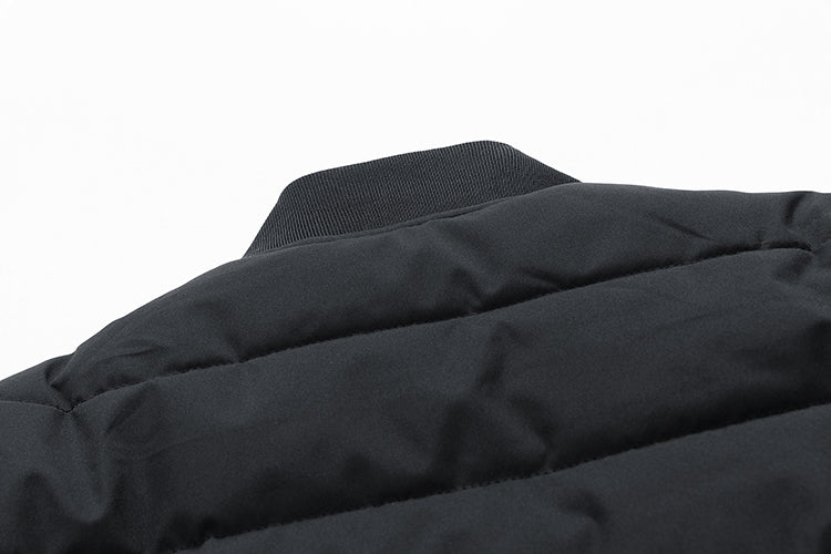 Men's Fleece-Lined Plaid Padded Jacket