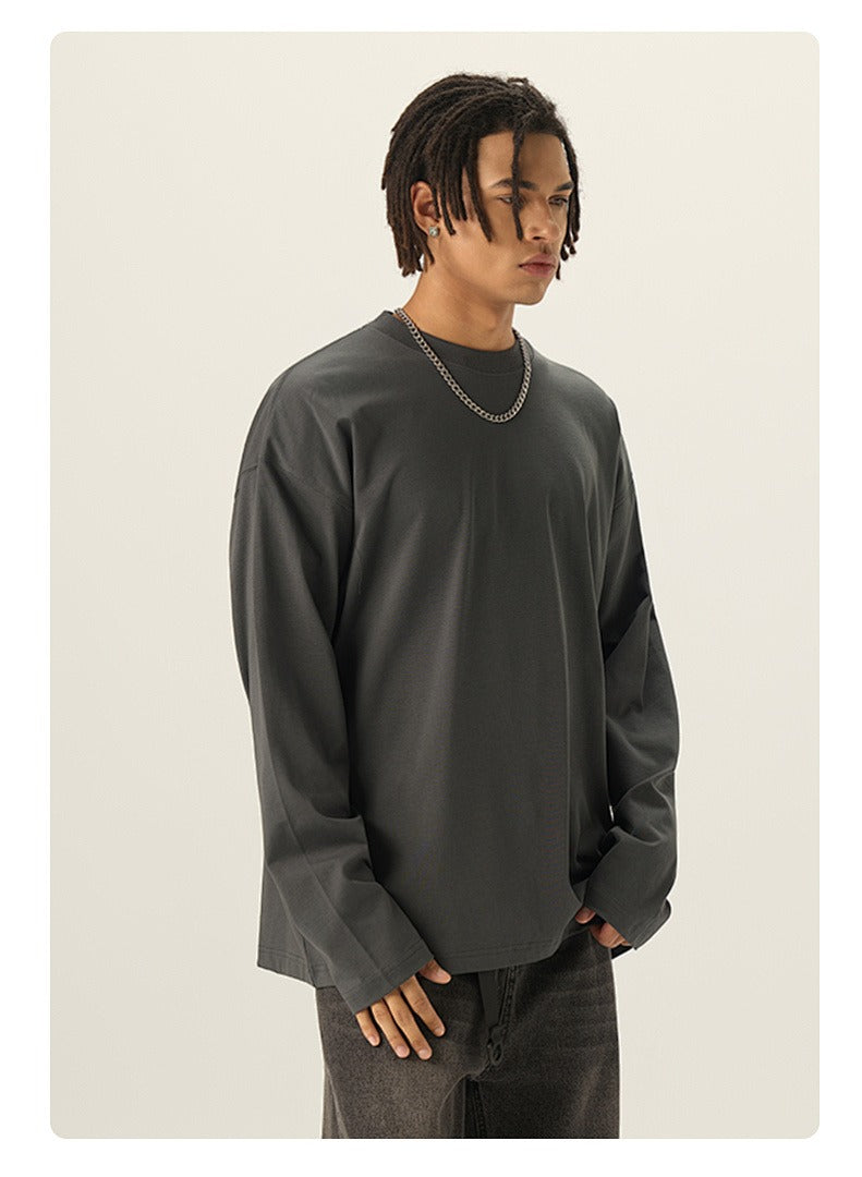 Relaxed Drop Shoulder Long Sleeve Tee